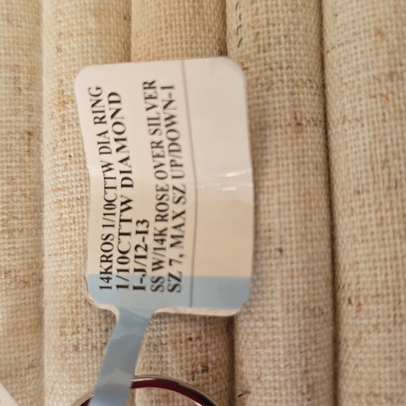 DIAMOND BLOSSOM BRAND DIAMOND RING 14K ROSE GOLD OVER STERLING SILVER SIZE 7 - Picture 12 of 16